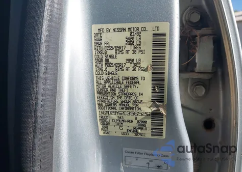 2002 Nissan Frontier Sc-V6 z USA, uszkodzony, nr VIN 1N6MD29Y62C356526